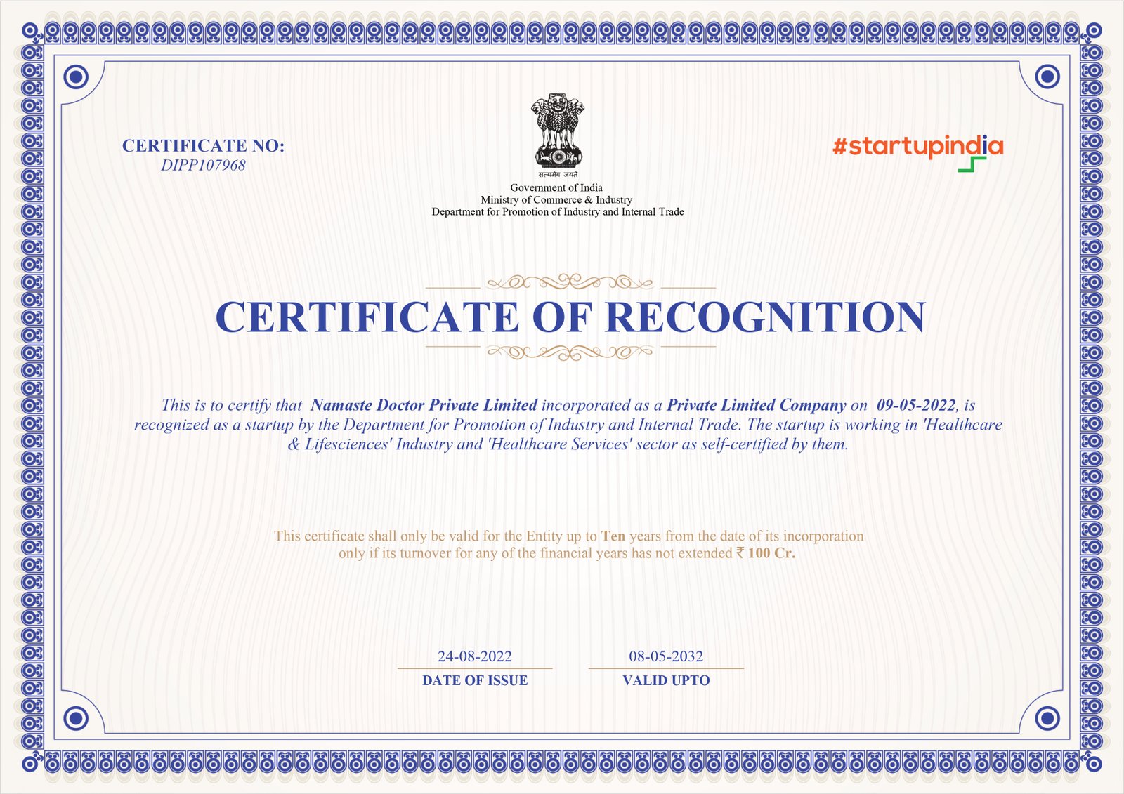 Certificate 2